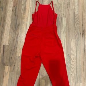 Red jumpsuit